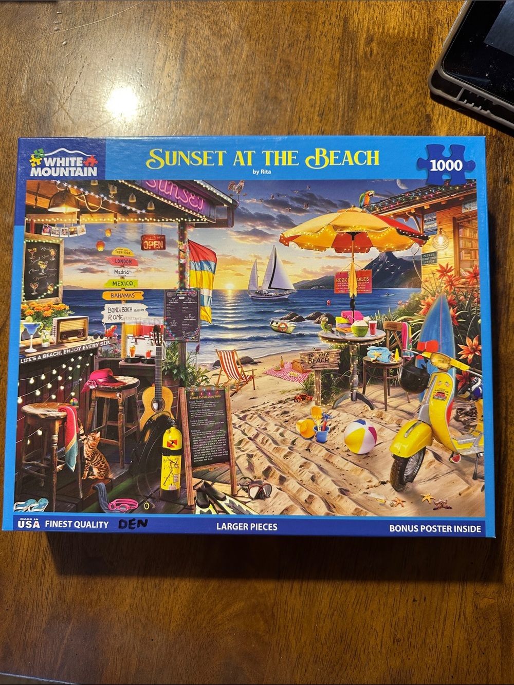 White Mountain “Sunset at the Beach” puzzle